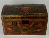 FRENCH PAINT-DECORATED DOME-TO