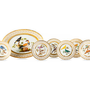 French Painted and Parcel Gilt