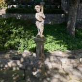 FRENCH PAINTED CAST-IRON FIGUR