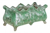 FRENCH PAINTED CAST IRON GARDE
