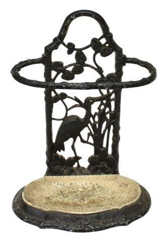 FRENCH PAINTED CAST IRON UMBRELLA