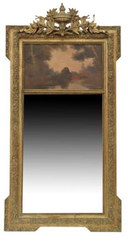 FRENCH PAINTED GILT PASTORAL