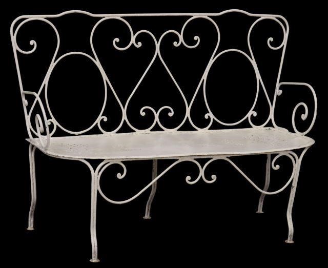 FRENCH PAINTED IRON PATIO GARDEN