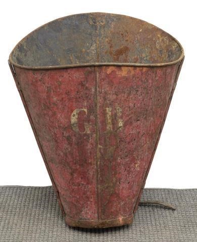 FRENCH PAINTED METAL GRAPE PICKER'S