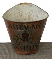FRENCH  PAINTED METAL GRAPE PI