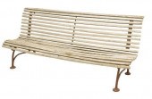 FRENCH PAINTED OAK SLATTED CAS