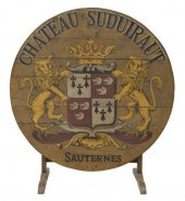 FRENCH PAINTED OAK TILT-TOP WI