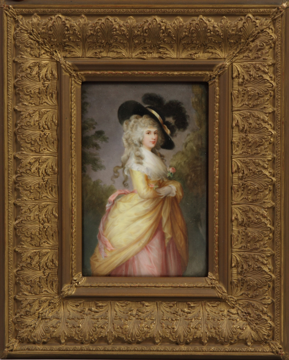 French Painted Porcelain Plaque
