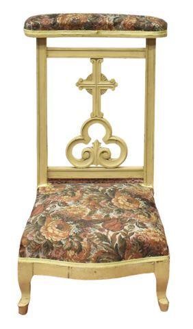 FRENCH PAINTED PRIE-DIEU PRAYER