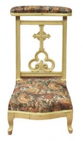 FRENCH PAINTED PRIE-DIEU PRAYE
