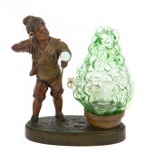 FRENCH PAINTED SPELTER BUBBLE