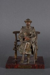 French painted spelter figure