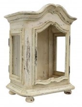 FRENCH PAINTED TABLETOP VITRIN