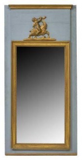 FRENCH PAINTED TRUMEAU STYLE W