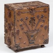 FRENCH PAINTED WOOD AND TWIG A