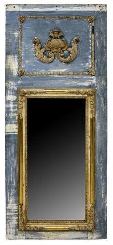 FRENCH PAINTED WOOD TRUMEAU WALL