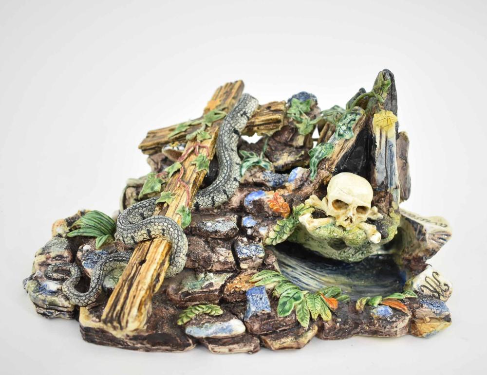 FRENCH PALISSY EARTHENWARE