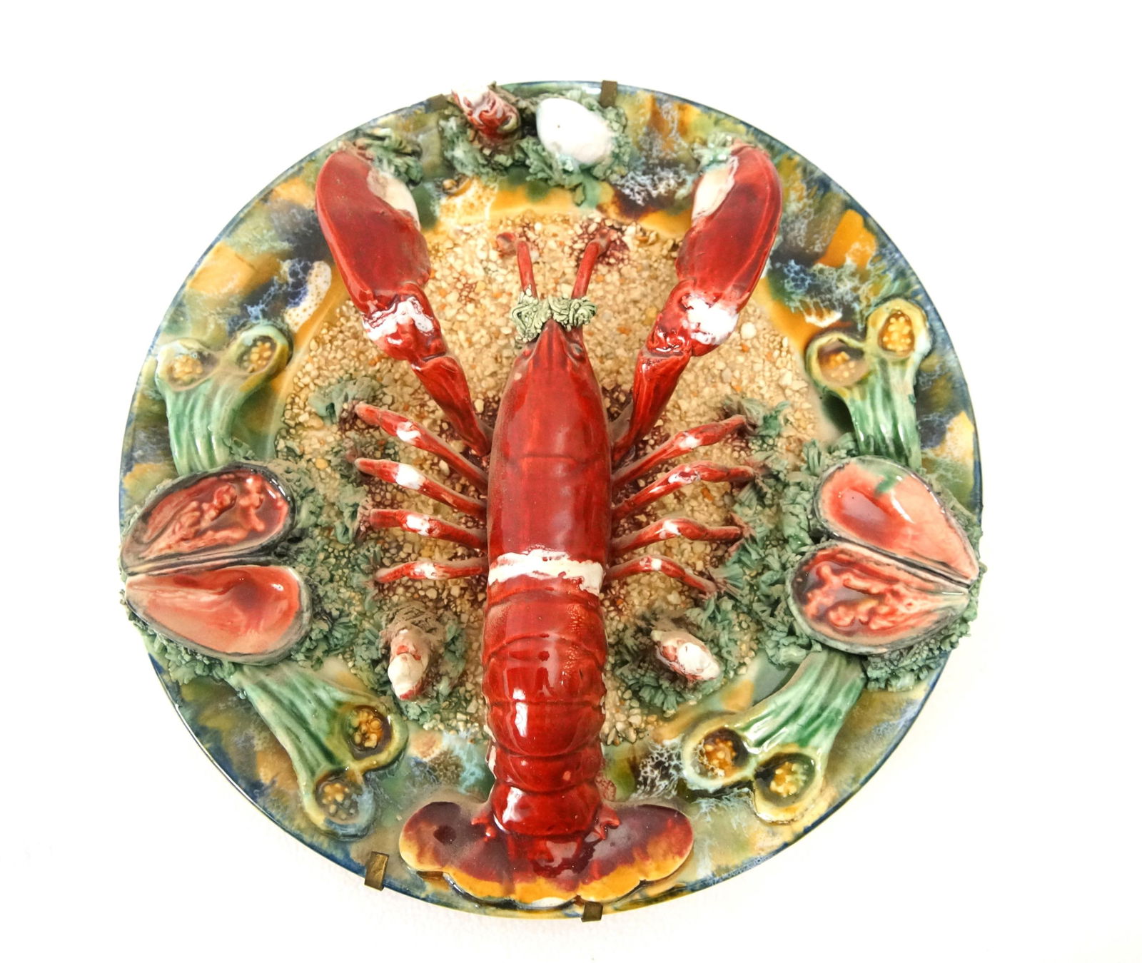 FRENCH PALISSY MAJOLICA LOBSTER