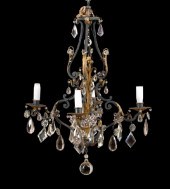 French Parcel-Gilt and Black-F