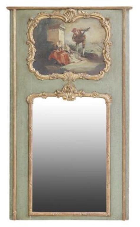 FRENCH PARCEL GILT & PAINTED