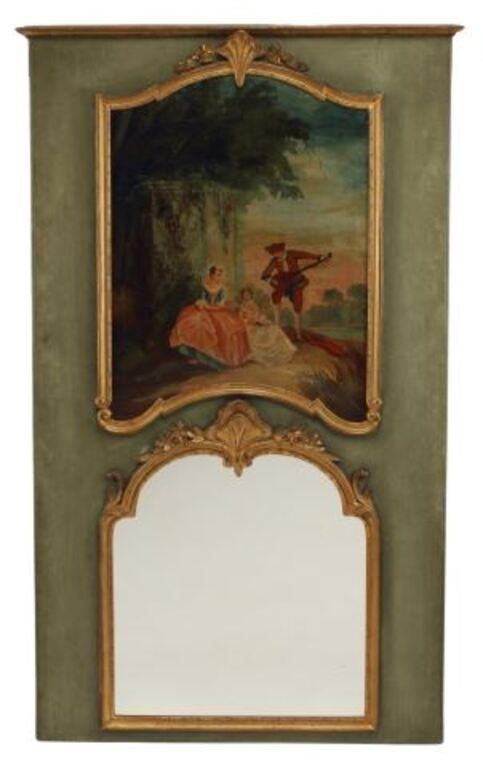 FRENCH PARCEL GILT & PAINTED