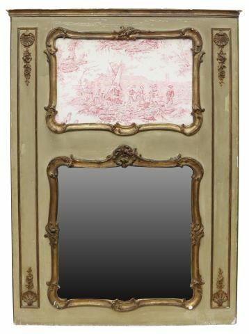 FRENCH PARCEL GILT & PAINTED