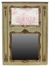 FRENCH PARCEL GILT & PAINTED T