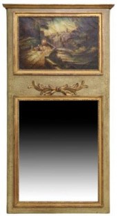 FRENCH PARCEL GILT TRUMEAU MIR