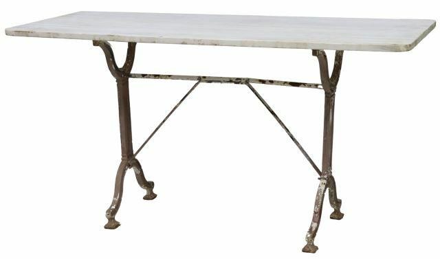 FRENCH PARISIAN MARBLE-TOP CAST