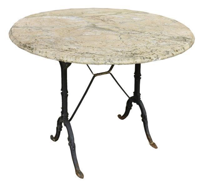 FRENCH PARISIAN MARBLE-TOP CAST