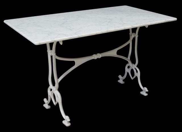 FRENCH PARISIAN MARBLE-TOP CAST
