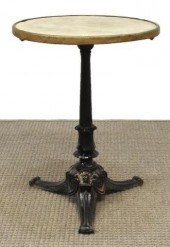 FRENCH PARISIAN MARBLE-TOP CAS