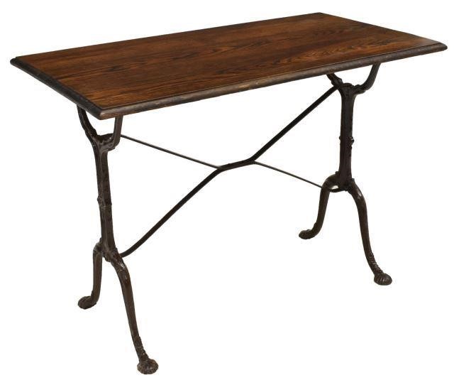 FRENCH PARISIAN OAK TOP CAST IRON