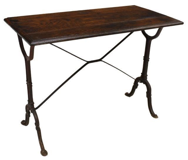 FRENCH PARISIAN OAK TOP CAST IRON
