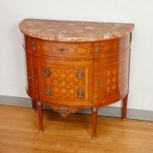 FRENCH PARQUETRY INLAID MARBLE