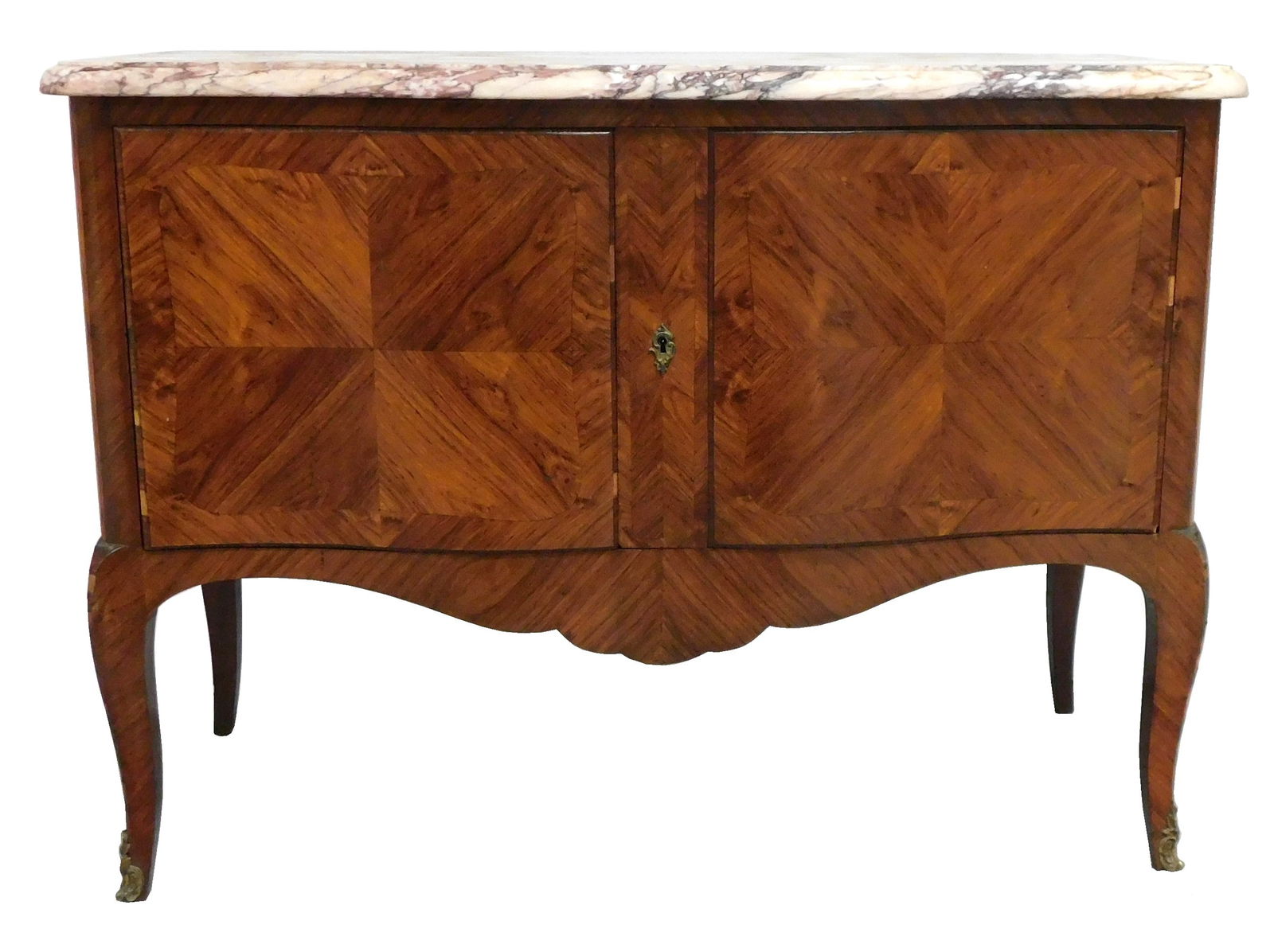 +FRENCH PARQUETRY MARBLE TOP