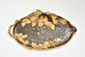 FRENCH PATINATED AND GILT BRON