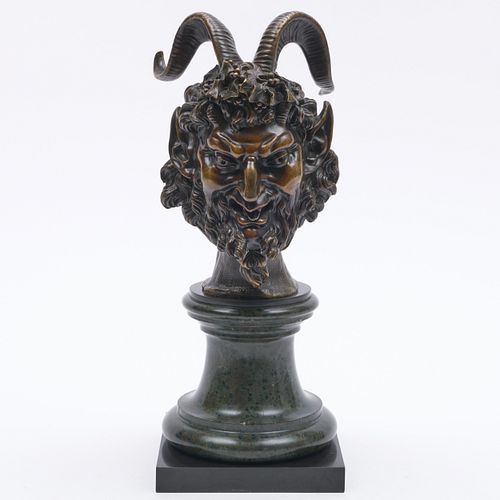 FRENCH PATINATED-BRONZE AND