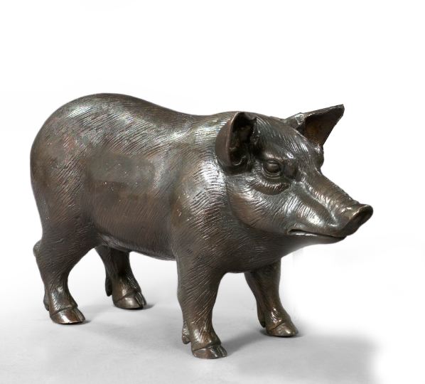 French Patinated Bronze Animalier