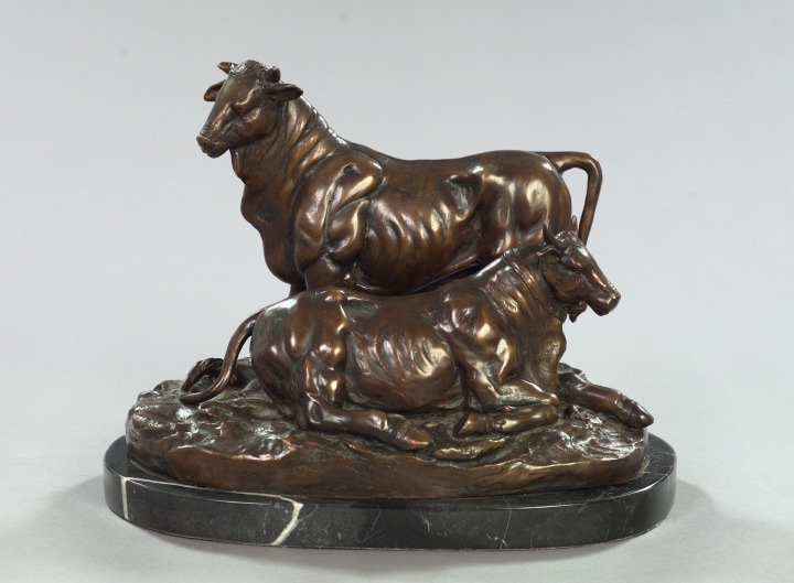 French Patinated Bronze Animalier