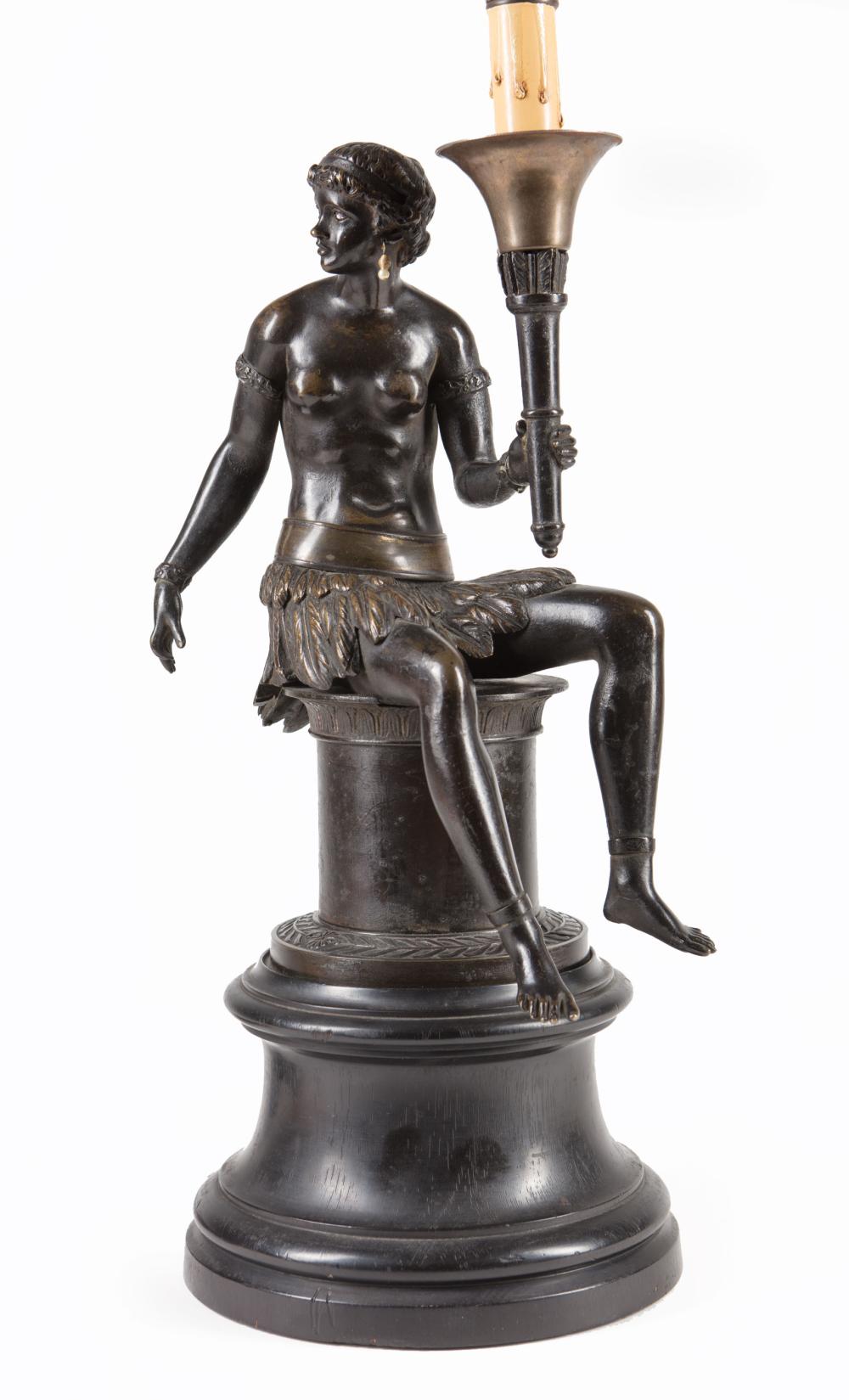 FRENCH PATINATED BRONZE "BON