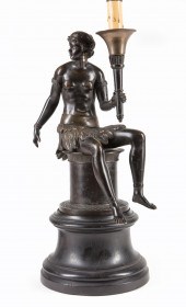 FRENCH PATINATED BRONZE "BON S