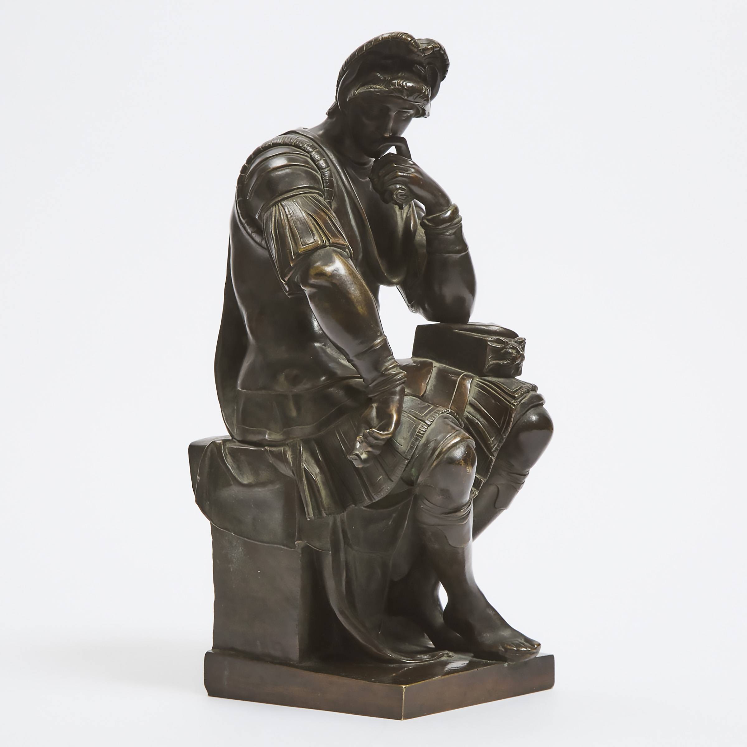 French Patinated Bronze Figure of