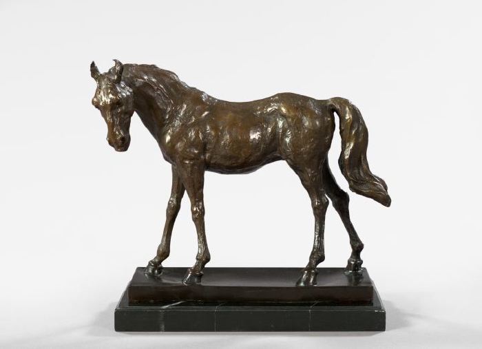 French Patinated Bronze Figure of a