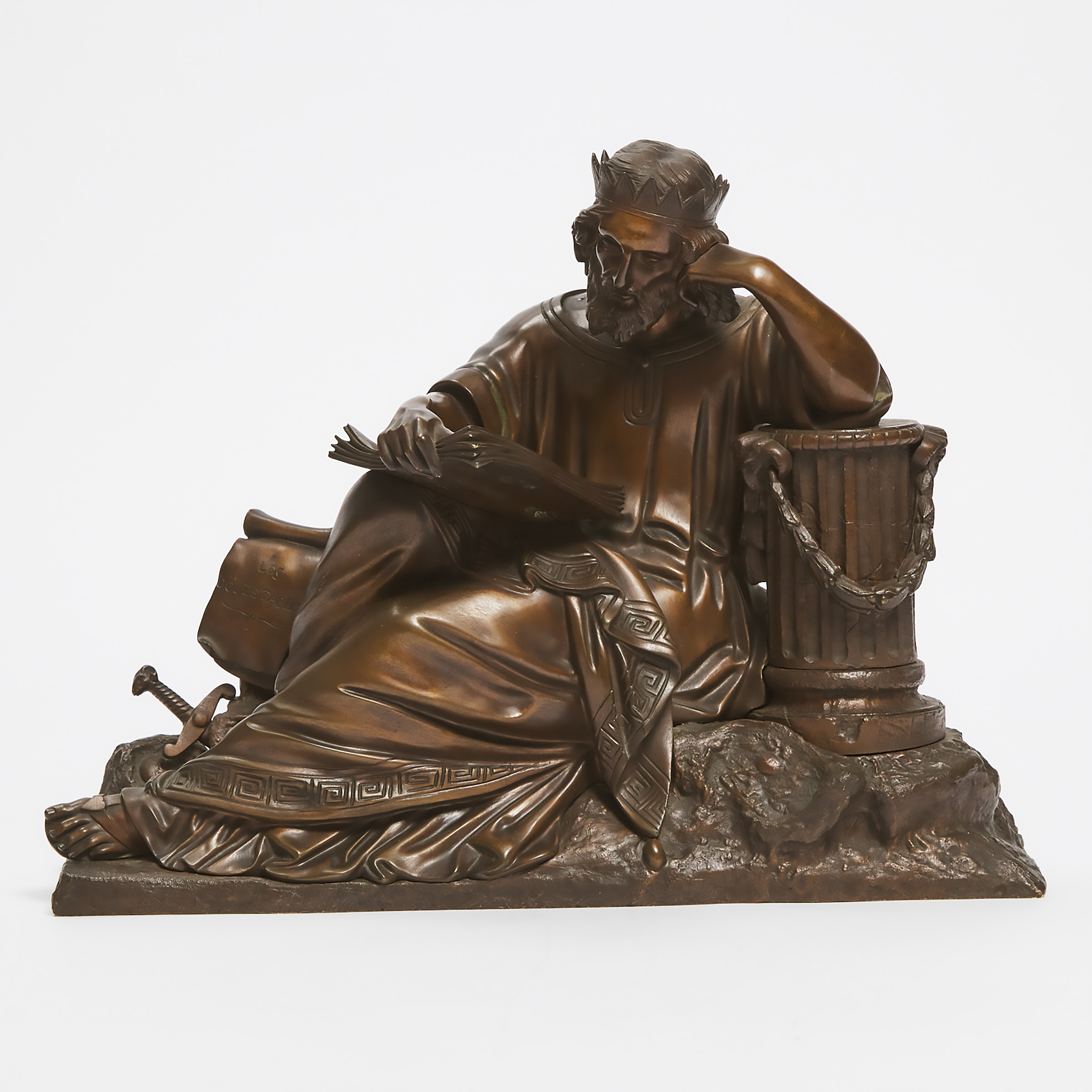 French Patinated Figure of a
