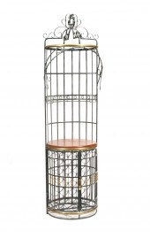 FRENCH PATINATED METAL AND BRA
