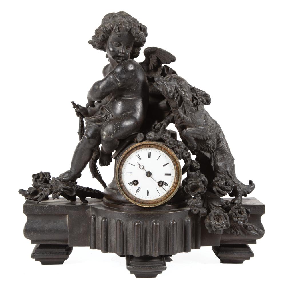 FRENCH PATINATED METAL FIGURAL