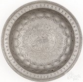 FRENCH PEWTER BASIN, CA. 1770F