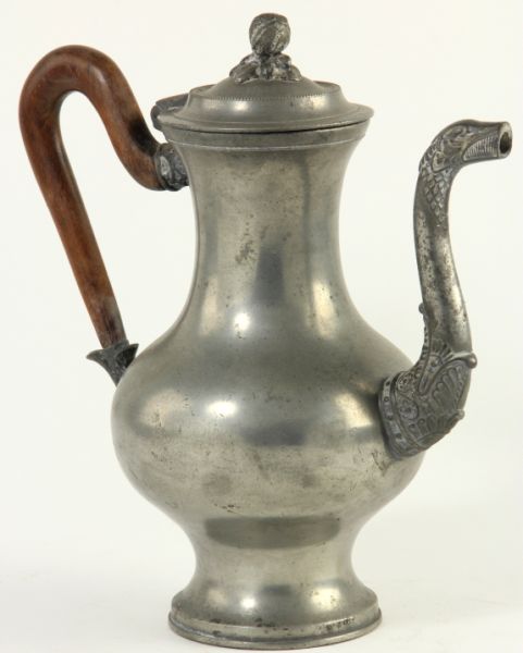 French Pewter Coffee Potcirca