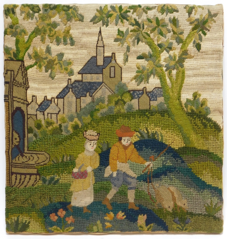 FRENCH PICTORIAL AUBUSSON CARPET